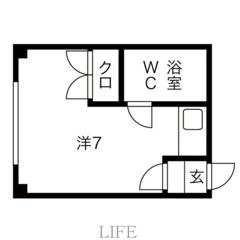 札幌市白石区栄通のマンションの間取り