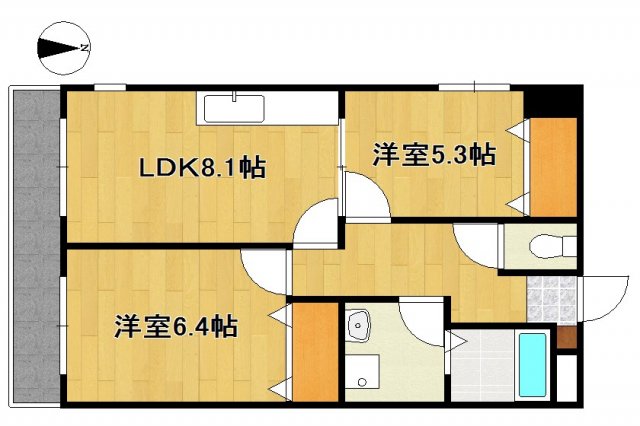 ティアラ西伊場の間取り