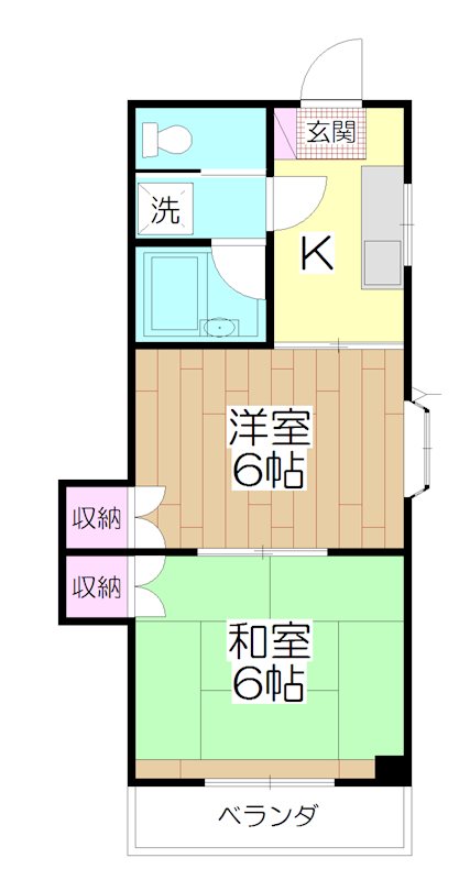 壽ハイツの間取り