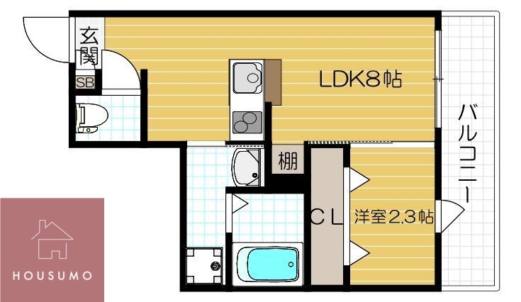 リアコート豊中岡町IIの間取り