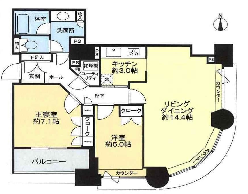 スカイライトタワーの間取り