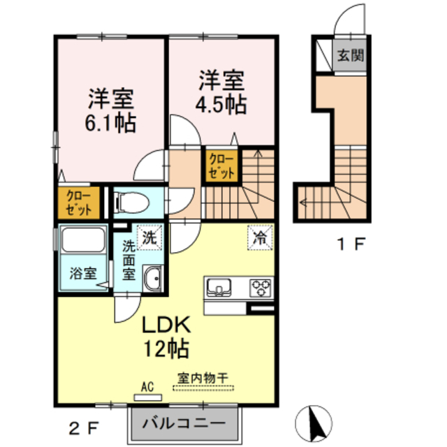 シャインポート屋島IV　B棟の間取り