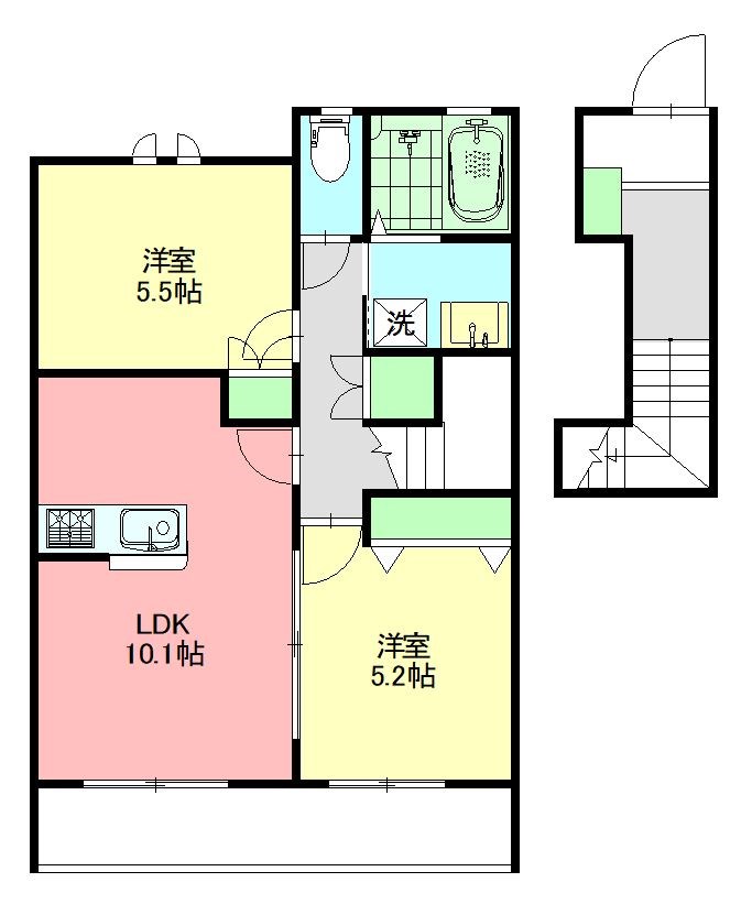 藤沢市鵠沼海岸のマンションの間取り