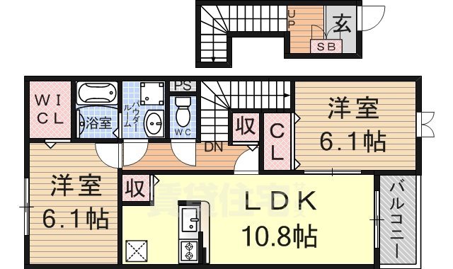 【アルカンシェルなないろの間取り】