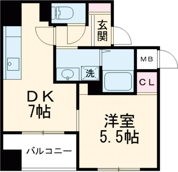 フリーディオ堺BLD（付近）の間取り