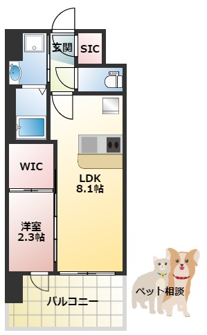 セレニテ十三ミラクの間取り