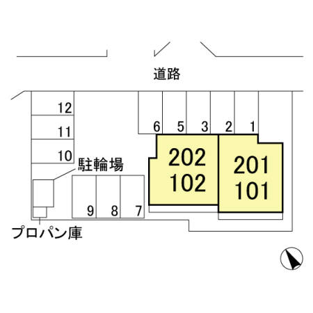 【太田市台之郷町のアパートのその他】