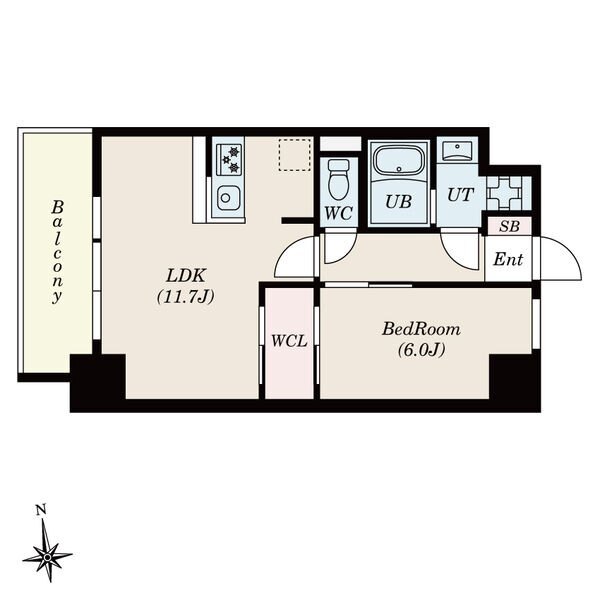 Ｓ－ＲＥＳＩＤＥＮＣＥ桜本町ａｗｅｓｏｍｅの間取り