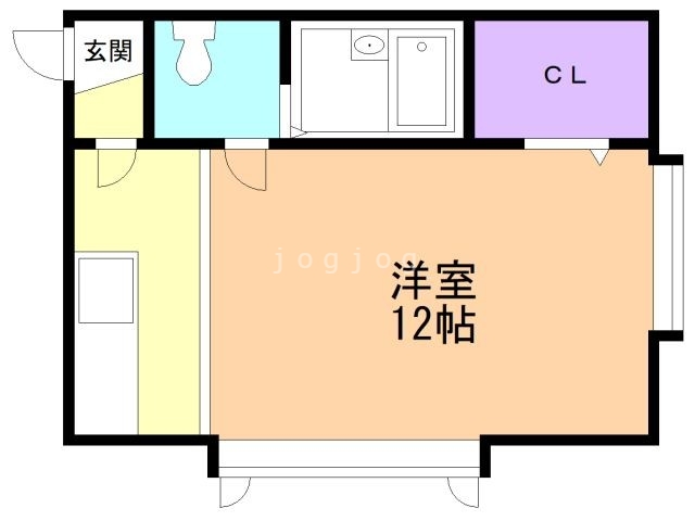 札幌市豊平区福住一条のアパートの間取り