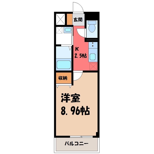 【宇都宮市ゆいの杜のマンションの間取り】