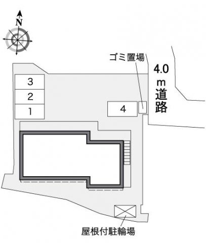 【北九州市小倉北区大畠のアパートの駐車場】