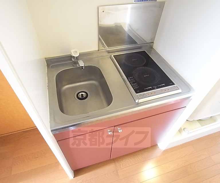 キッチン　二口コンロ設置済みキッチン