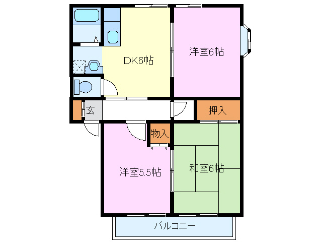 ＪＲ御殿場線 長泉なめり駅 徒歩15分 2階建 築32年の間取り写真
