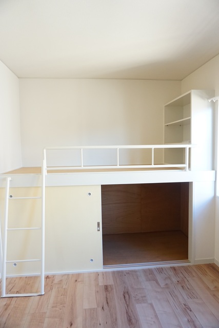 収納　奥行のある収納付です！増えがちな荷物をスッキリ収納できます！
