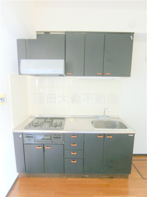 キッチン　3口ガスグリル付システムキッチン