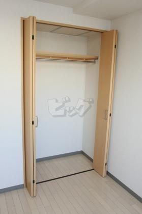 収納　衣類の収納に便利なクローゼットが付いています！