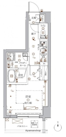 クレイシア入谷の間取り写真
