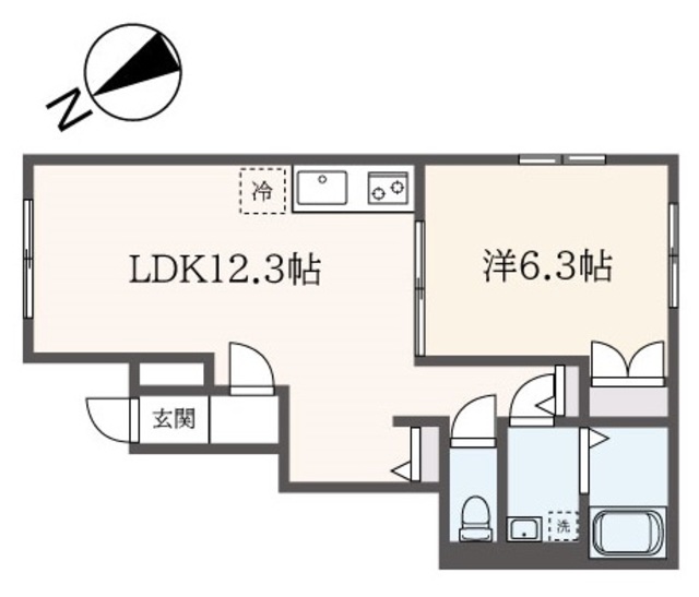 リッシュ旭町の間取り写真