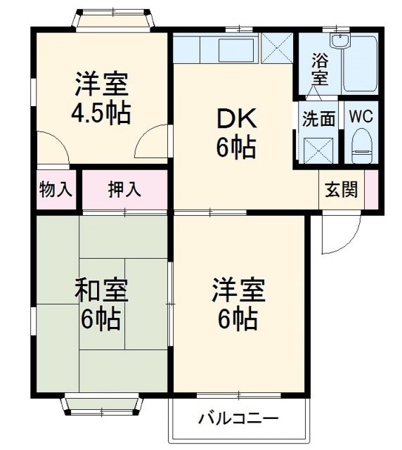 小田急江ノ島線 鶴間駅 徒歩18分 2階建 築33年の間取り写真