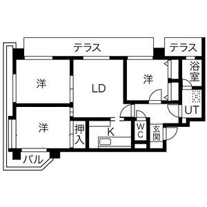 ヒルクレスト大濠公園駅の間取り写真