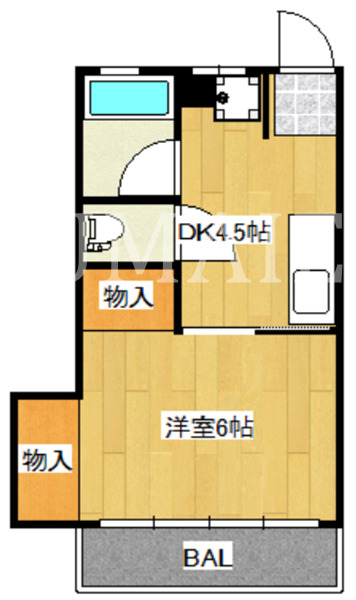 横山マンションの間取り写真