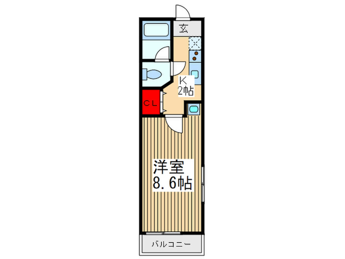 プランド-ル西川越Aの間取り写真