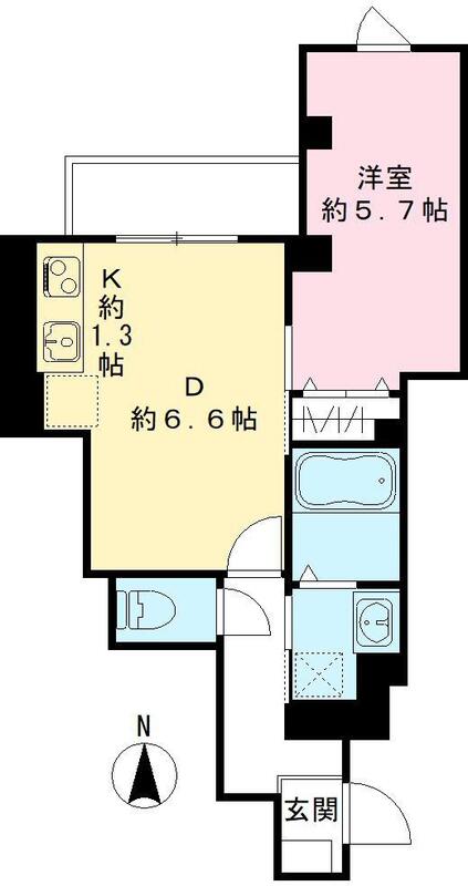 ＪＲ中央線 東小金井駅 徒歩1分 5階建 築2年の間取り写真