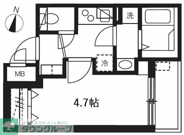 ミュオン北千住の間取り写真
