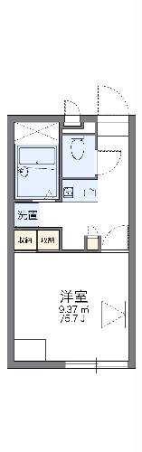 レオパレスルート向山の間取り