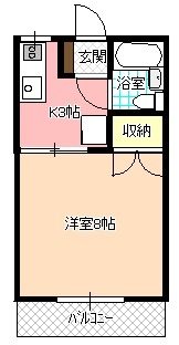 丸山コーポIの間取り