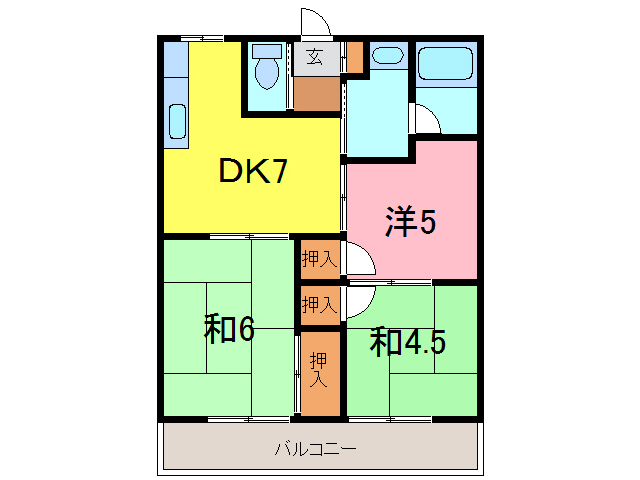 トモエハイツの間取り