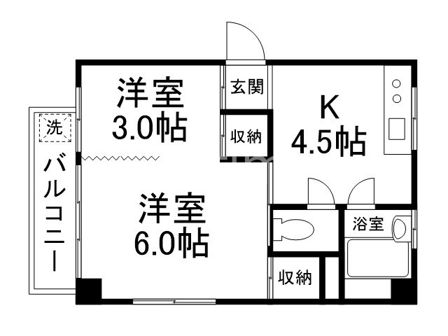 小堀マンション（新館）の間取り