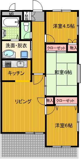 ルッソ渡辺の間取り