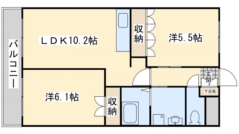 クローバーハイツの間取り