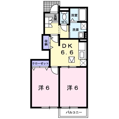 度会郡玉城町宮古のアパートの間取り