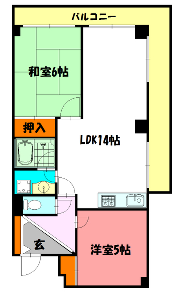 ＡＱＵＡ明石大久保の間取り