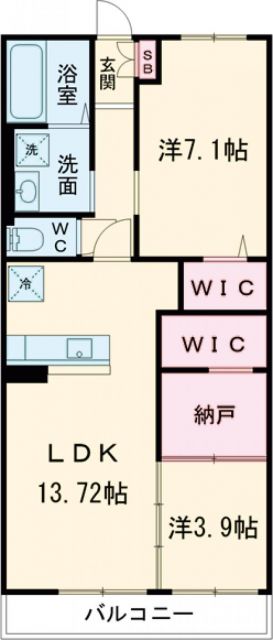 広島市西区庚午中のアパートの間取り