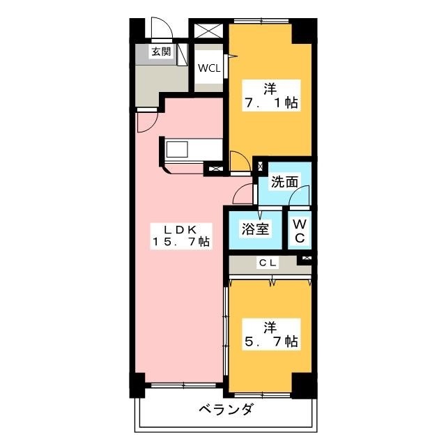 ラフレシールオーブの間取り