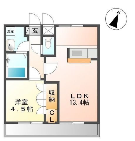 清瀬市中清戸のアパートの間取り