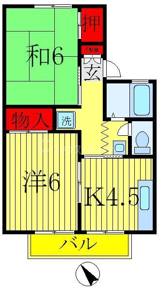 パレーシャル南柏IIの間取り