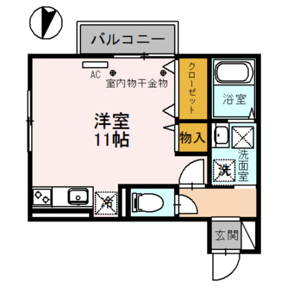 ｃｏｐａｉｎ・ｃｏｕｒｔ（コパンコート）の間取り