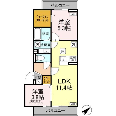 ファンウェーブ湘南辻堂の間取り