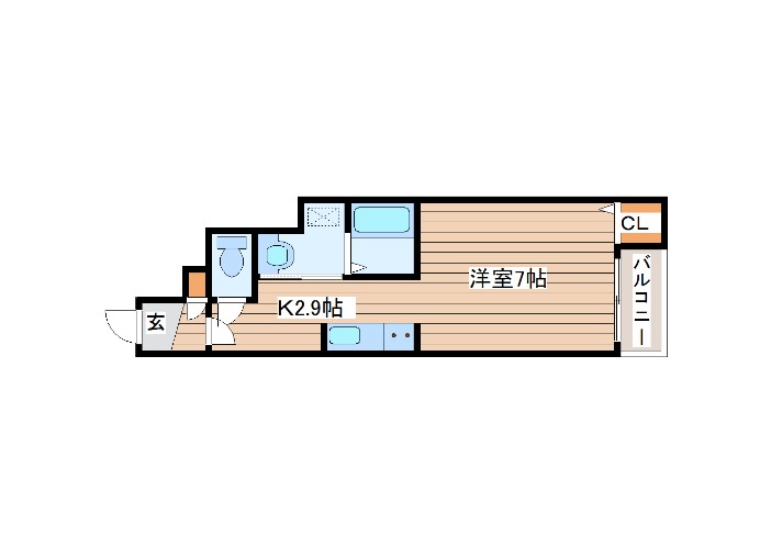 アルバトロス川内の間取り