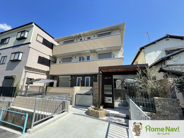 建物外観　「エスポワール古市」、現地待ち合わせでのご案内も可能です。