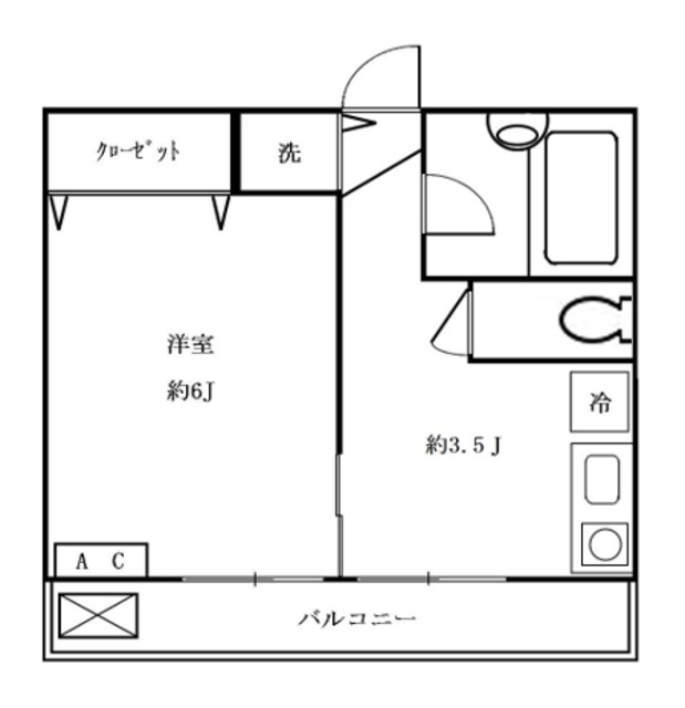 セゾンアサヒの間取り