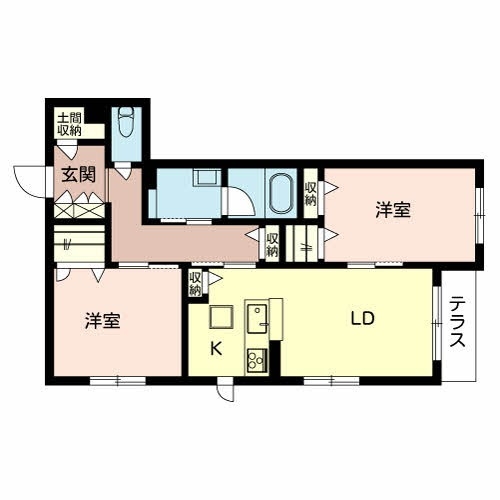 和泉市万町のアパートの間取り