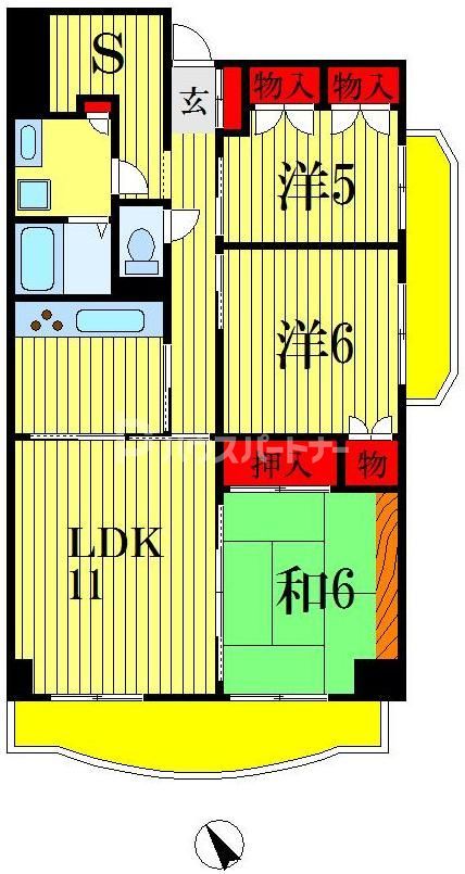 レジデンス穴川の間取り