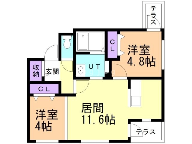 ステラ幌西の間取り