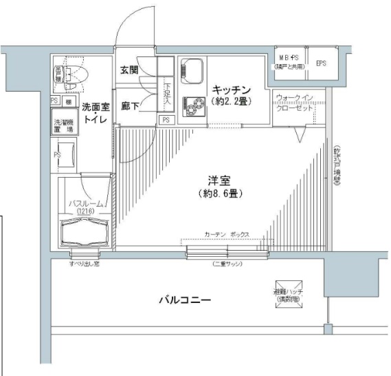 【板橋区大和町のマンションの間取り】