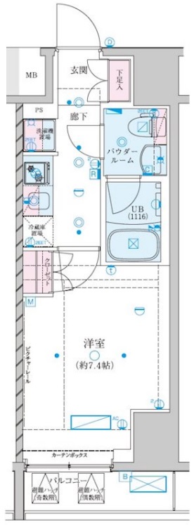 ジェノヴィア川崎VIIの間取り